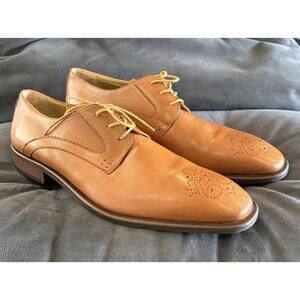 Oliver Sweeney "Peschici" Made In Italy Brown Leather Brogue Derby Oxford 12 D